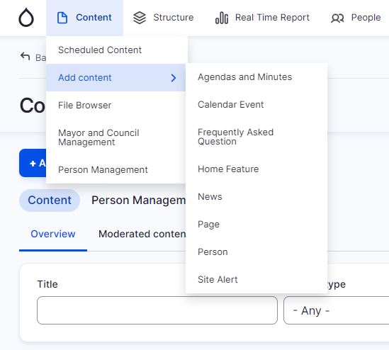 Content types